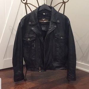 Genuine leather Harley Davidson motorcycle jacket
